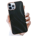 Coque iPhone 14 Pro Max en TPU Revêtue Série Abstract - Noire