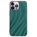 Coque iPhone 14 Pro Max en TPU Revêtue Série Abstract - Verte