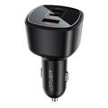 Chargeur de voiture Acefast B18 200W - 2x USB-C, USB-A - Noir