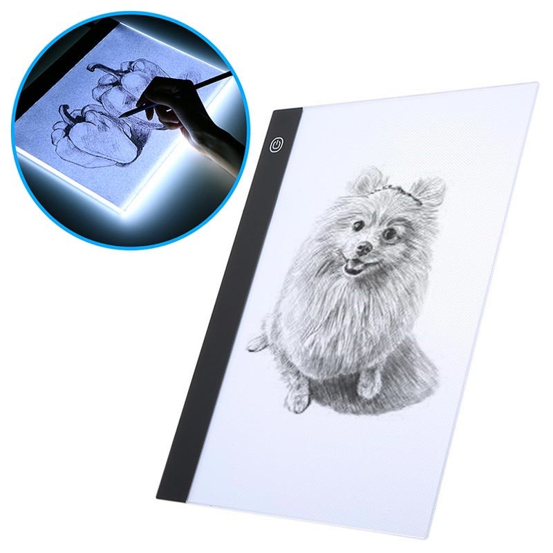 Acrylic LED Drawing / Stencil Board A4, 235x330mm
