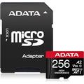 Carte mémoire microSDXC Adata High Endurance avec adaptateur AUSDX256GUI3V30SHA2-RA1 - 256 Go