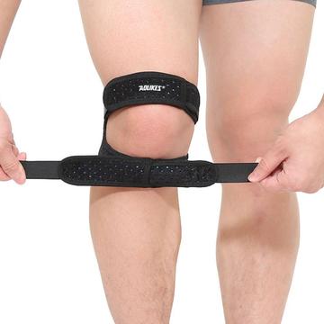 Genouillère réglable avec coussinets en silicone - Pour la course à pied et la randonnée