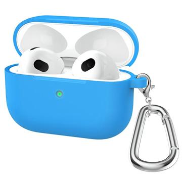 Étui AirPods 3 en Silicone avec Porte-clés A060 - Bleu