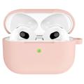 Étui AirPods 3 en Silicone avec Porte-clés A060 - Rose Clair