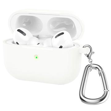 Étui AirPods 3 en Silicone avec Porte-clés A060 - Blanc