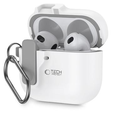 Étui AirPods 4 Tech-Protect Slim Hook - Blanc