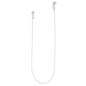 Courroie de cou en silicone pour AirPods/AirPods Pro 2 - 70 cm - blanc