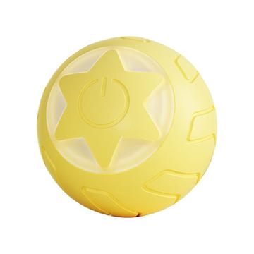 Aiwo Teaser de balle roulante intelligente Étoile pour animal de compagnie - Jaune