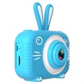Appareil Photo Numérique 20MP pour Enfants en Forme Animale X5 - Lapin / Bleu