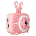 Appareil Photo Numérique 20MP pour Enfants en Forme Animale X5 - Lapin / Rose