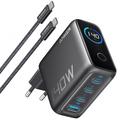 Chargeur de bureau Anker Zolo 140W GaN avec câble USB-C - Noir