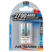 ANSMANN Energy AA type Batterier til generelt brug (genopladelige) 2700mAh - 2 Pièces