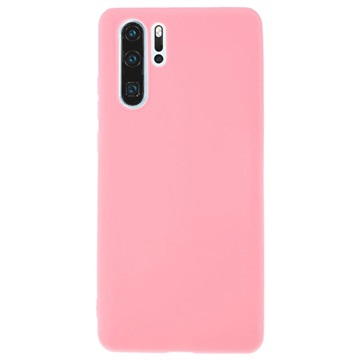 Coque Huawei P30 Pro en TPU Mate Anti-Empreintes - Rose