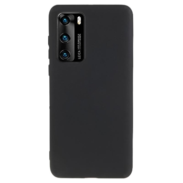 Coque Huawei P40 en TPU Mate Anti-Empreintes - Noire