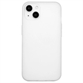 Coque iPhone 15 Plus en TPU Mate Anti-Empreintes - Blanche