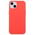 Coque iPhone 15 en TPU Mate Anti-Empreintes - Rouge