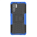 Coque Hybride Huawei P30 Pro Antidérapante avec Béquille - Bleu / Noir