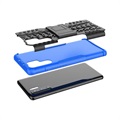 Coque Hybride Huawei P30 Pro Antidérapante avec Béquille - Bleu / Noir