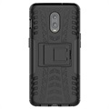 Coque Hybride OnePlus 6T Antidérapante avec Béquille - Noire