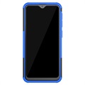 Coque Hybride Samsung Galaxy A20e Antidérapante avec Béquille - Bleu / Noir