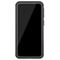 Coque Hybride Samsung Galaxy A40 Antidérapante avec Béquille - Noire