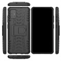 Coque Hybride Samsung Galaxy A51 Antidérapante avec Béquille - Noire