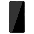 Coque Hybride Samsung Galaxy A51 Antidérapante avec Béquille - Noire