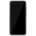 Coque Hybride Samsung Galaxy A70 Antidérapante avec Béquille - Noire