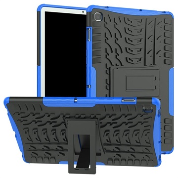 Coque Hybride Samsung Galaxy Tab S5e Antidérapante avec Béquille - Bleu / Noir