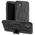 Coque Hybride iPhone 11 Antidérapante avec Béquille - Noire