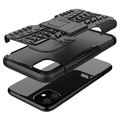 Coque Hybride iPhone 11 Antidérapante avec Béquille - Noire
