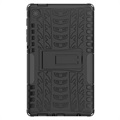 Coque Hybride Samsung Galaxy Tab A7 Lite Antidérapante avec Béquille - Noire