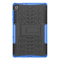 Coque Hybride Lenovo Tab K10 Antidérapante avec Support - Noire / Bleue