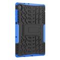Coque Hybride Lenovo Tab K10 Antidérapante avec Support - Noire / Bleue