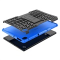 Coque Hybride Lenovo Tab K10 Antidérapante avec Support - Noire / Bleue