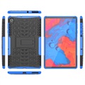 Coque Hybride Lenovo Tab K10 Antidérapante avec Support - Noire / Bleue