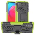 Coque Hybride Xiaomi Redmi 9C, Redmi 9C NFC Antidérapante avec Béquille - Vert / Noir