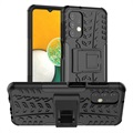 Coque Hybride Samsung Galaxy A13 Antidérapante avec Béquille - Noire