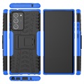Coque Hybride Samsung Galaxy Note20 Ultra Antidérapante avec Béquille - Bleu / Noire