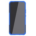 Coque Hybride Samsung Galaxy S22+ 5G Antidérapante avec Béquille - Bleue / Noire