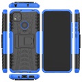 Coque Hybride Xiaomi Redmi 9C, Redmi 9C NFC Antidérapante avec Béquille - Bleu / Noir