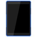 Coque Hybride iPad 10.2 2019/2020/2021 Antidérapante avec Béquille - Bleu / Noir