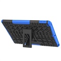 Coque Hybride iPad 10.2 2019/2020/2021 Antidérapante avec Béquille - Bleu / Noir