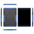 Coque Hybride iPad 10.2 2019/2020/2021 Antidérapante avec Béquille - Bleu / Noir