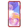 Coque Hybride Samsung Galaxy A23 Antidérapante avec Béquille - Rouge / Noire