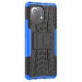 Coque Hybride Xiaomi Mi 11 Pro Antidérapante avec Béquille - Bleu / Noire