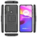 Coque Hybride Motorola Moto E20/E30/E40 Antidérapante avec Béquille - Noire