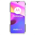 Coque Hybride Motorola Moto E20/E30/E40 Antidérapante avec Béquille - Blanche / Noire