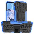 Coque Hybride Motorola Moto E22/E22i Antidérapante avec Béquille - Bleu / Noir