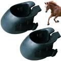 Bottes en caoutchouc antidérapantes pour chevaux - Taille S - 2 Pcs. - Noir